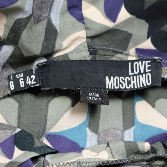 Love Moschino Cowl Neck Toggle Sleeve Dress - Picture 8 of 11